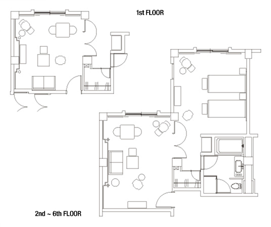 Corner Suite Room Plan1