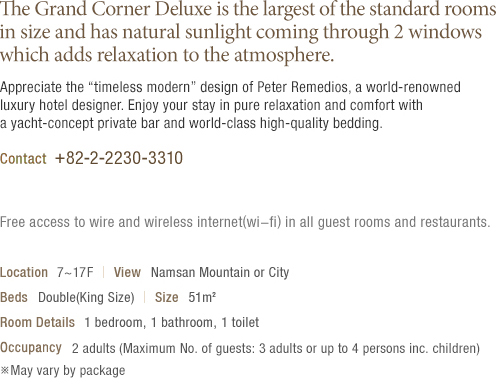 Grand Corner Deluxe Room