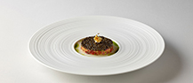 Osetra Caviar, Korean Beef Tartare, Crème Fraîche