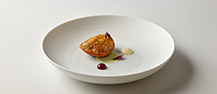 Deep-fried Sweetbread, Onion Jam, Marsala Sauce